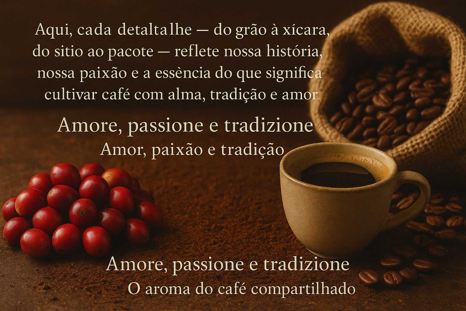 O aroma do café compartilhado